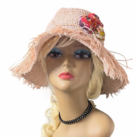 Eva Franco Straw Floppy Summer Hat main image 8